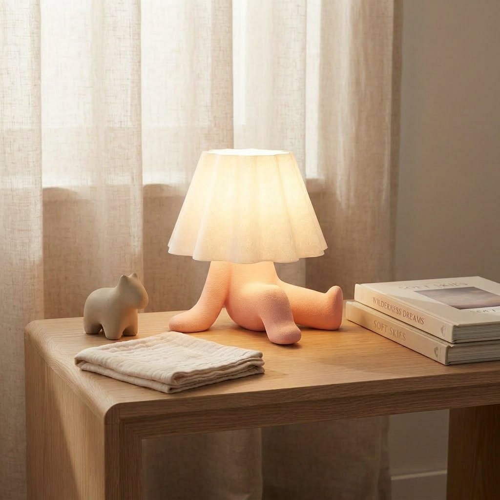 Lazy Bunny - Tembel Tavşan Figürlü Yumuşak LED 'li 3D Dekoratif Aydınlatma